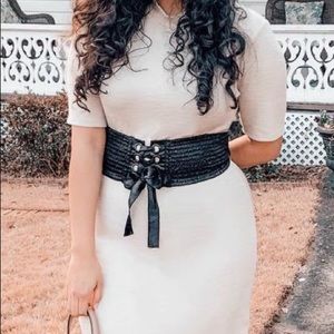 UO Silence + Noise Elastic Corset Belt